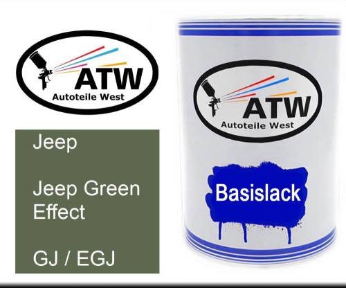 Jeep, Jeep Green Effect, GJ / EGJ: 500ml Lackdose, von ATW Autoteile West.